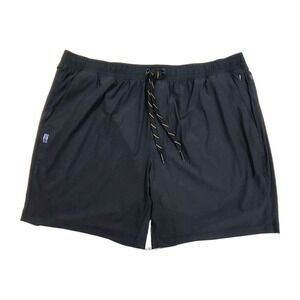 Rhone Pursuit Unlined Shorts Mens XXL Dark Black Athletic Training Gym 7 Inch